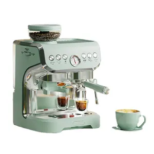 ホーム15barアラビアエスプレッソコーヒーカプチーノメーカー自動エスプレッソマシンはグラインダーでコーヒーを醸造します