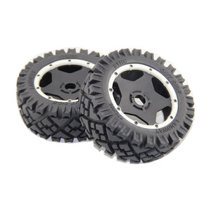 Pneus de voiture RC à l'échelle 1/5, Hpi Rofan Baha <span class=keywords><strong>5b</strong></span>, pneus tout-terrain, par paire, pneus avant et arrière, 1 paire - Product Image 2