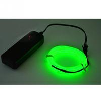 Alimenté par batterie 10M bricolage Flexible néon EL fil lueur corde bande câble guirlandes lumineuses pour fête danse voiture décoration