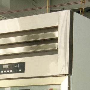 מסך יחיד מתלה מקרר בשר תולה עם פלדת אל-חלד מלאה וווים חזקים לדלת זכוכית בחנות - Product Image 3