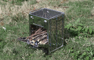 <span class=keywords><strong>Barbecue</strong></span> universel pliable en acier inoxydable pour le camping en plein air, foyer à bois et charbon <span class=keywords><strong>de</strong></span> bois - Product Image 2