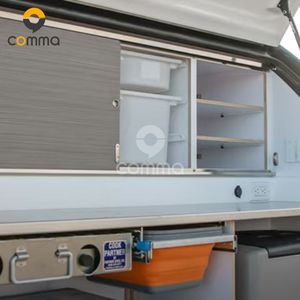 Casa rodante de un dormitorio, caravana Pop-Up, Mini Camper con soporte - Product Image 4