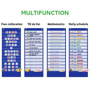 Juguetes Montessori para el Hogar y la Escuela, Tabla de Horarios Visuales para Niños, Calendario, Juego de Entrenamiento de Buenos Hábitos, Suministros de Oficina y Escolares - Product Image 4