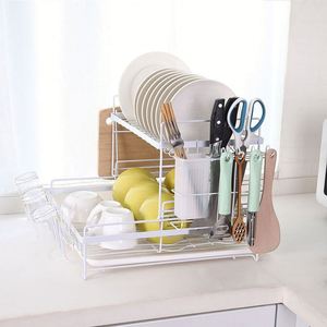 3-Tier Dish Drying <b>Rack</b> With Kitchen Utensil Drainer <b>Plate</b> <b>Rack</b> Kitchen Organizer - Product Image 5