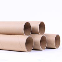 Tubo de Cartón para Envíos, Color Kraft Blanco Marrón, Personalizable con Estampado, Hecho con Materiales Reciclados