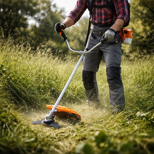 Débroussailleuse à essence MYOYT GBC5205 52cc 1.47KW Moteur 2 temps refroidi par air Lame en acier allié 255mm 430mm Tondeuse de <span class=keywords><strong>coupe</strong></span> - Product Image 2