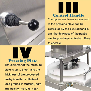 Máquina Comercial para Aplanar Masa de Pizza y Pastel, Prensa Aplanadora de Masa, ¡Gran Oferta! - Product Image 4