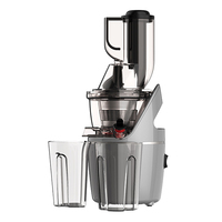 Huishoudelijke automatische slow citruspers, elektrische sapcentrifuge met omkeerfunctie, grote opening, koudgeperste sapcentrifuge