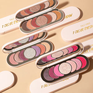 7 Colors High Pigmented Vegan Shimmer <strong>Private</strong> <strong>Label</strong> <strong>Eyeshadow</strong> Pressed Powder Talc Free Custom Logo <strong>Eyeshadow</strong> Palette - Product Image 6