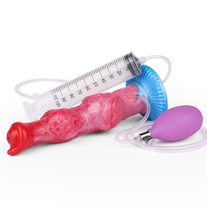 NNSX Inflatable Ejaculation Anal Plug Animal Dog Knot <b>Dildo</b> Squirting Silicone Penis Masturbation Adult Sex Toys for Women Men - Product Image 4