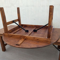 Table de banquet en bois moderne pour l'extérieur, idéale pour les mariages, les fermes, les hôtels et les événements - Qualité supérieure