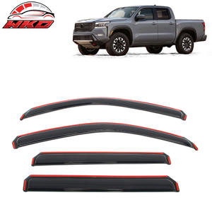 แผ่นบังแดดหน้าต่างแบบ In-Channel สำหรับรถนิสสัน ฟรอนเทียร์ 22-26 รุ่น Crew Cab ป้องกันฝน - Product Image 1