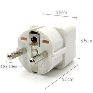 Adaptateur de prise US vers EU Prise de conversion de convertisseur de <span class=keywords><strong>voyage</strong></span> américain vers européen avec deux broches rondes <span class=keywords><strong>France</strong></span>, Allemagne, <span class=keywords><strong>Corée</strong></span> <span class=keywords><strong>du</strong></span> <span class=keywords><strong>Sud</strong></span> - Product Image 2