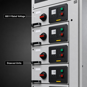 Fábrica China Produce Gabinetes de Control de Motor (MCC) y Equipos de Extracción de Baja Tensión (EMNS) Personalizados, 200A 100A IP54 - Product Image 3