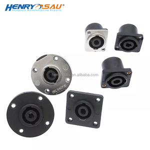 31*26 Mét Vuông Bạc Speakon Nối Ổ Cắm 4 Pin Cắm Điện Với Tấm Kim Loại Nữ Bảng Điều Chỉnh Gắn Kết Nối Cho Video <span class=keywords><strong>Speaker</strong></span> - Product Image 6