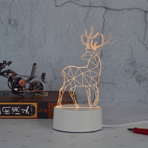 Plastic <strong>Base</strong> 3D <strong>Led</strong> Sensor Night <strong>Light</strong> Creative Children's Lamp <strong>Led</strong> Lamp for Home - Product Image 6