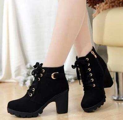 botas zapatos de piel para mujer
