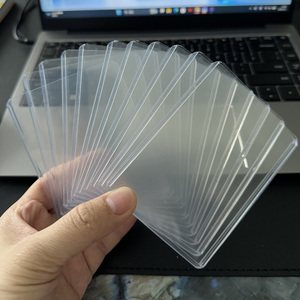 Porte-cartes PVC personnalisés 35PT, protège-cartes 3x4 en plastique <span class=keywords><strong>ultra</strong></span> transparent <span class=keywords><strong>Pro</strong></span> Toploader pour cartes de sport et de collection - Product Image 6
