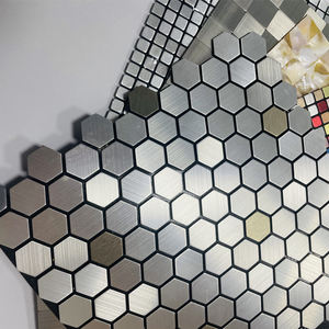 <span class=keywords><strong>Carrelage</strong></span> de mosaïque en <span class=keywords><strong>vinyle</strong></span> 3d auto-adhésif pour cuisine, autocollant <span class=keywords><strong>hexagonal</strong></span> de cuisine poli, prix d'usine, nouveau - Product Image 2