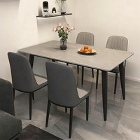 Juego de Comedor Moderno de Mesa y 6 Sillas