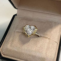 Anillo de Oro Rosa de 18K para Mujer con Diamante Cultivado en Laboratorio de 5 Quilates, Certificado, Estilo Old Money, Personalizado, Transfronterizo