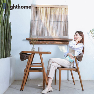 Bộ bàn ghế ngoài trời hiện đại chống thấm nước, dành cho quán cà phê, sân vườn, gồm 2 ghế và 1 bàn. - Product Image 2