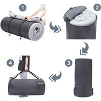 Matelas gonflable en mousse haute densité amovible pour adultes, confortable pour la maison