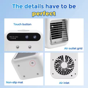 Batería <span class=keywords><strong>de</strong></span> alta capacidad Decibelios ultraligeros Silencioso Mini ventilador <span class=keywords><strong>de</strong></span> <span class=keywords><strong>aire</strong></span> acondicionado personal <span class=keywords><strong>Aire</strong></span> acondicionado portátil con modo <span class=keywords><strong>de</strong></span> dos velocidades - Product Image 6