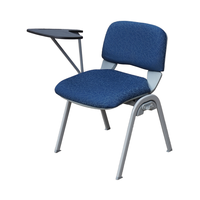 Chaise de visiteur moderne en tissu plastique avec structure en acier et design en maille, chaise de formation confortable pour usage domestique AHL GS148+A