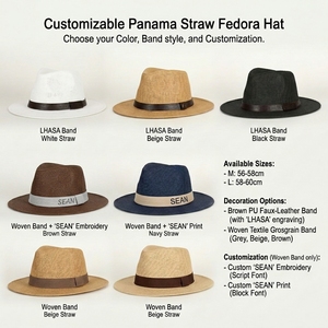 <span class=keywords><strong>Chapeau</strong></span> <span class=keywords><strong>Fedora</strong></span> Panama en paille pour <span class=keywords><strong>homme</strong></span>, style gentleman, idéal printemps-été, protection solaire, voyage, pêche, décontracté, extérieur - Product Image 2