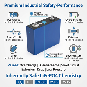 Sel Baterai LiFePO4 100Ah 3.2V Berkualitas Tinggi Prismatic LFP LF100LA untuk Aplikasi Penyimpanan Energi RV, Kelautan, Surya, dan Off-Grid - Product Image 4