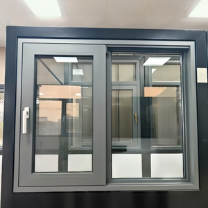 Fenêtre à battant en aluminium à rupture de pont thermique au design moderne, <span class=keywords><strong>double</strong></span> <span class=keywords><strong>vitrage</strong></span> isolant de qualité professionnelle pour projets de villas sur mesure - Product Image 2