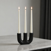 Minimalistischer Moderner Wohnzimmer-Tischdekoration Kerzenständer Romantischer Keramik-Kerzenhalter