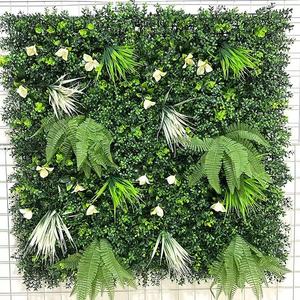 Soft Touch Realistic Plastic Grass Wall Mat Foliage UV Resistant Eco-Friendly for <b>Party</b> Wedding <b>Backdrop</b> Decoration - Product Image 5