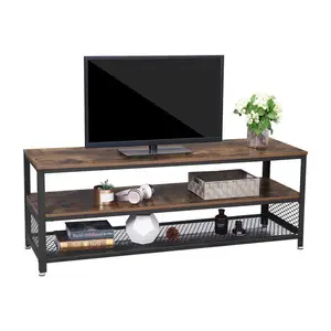 廉价客厅家具豪华设计现代金属木制电视电视架，客厅电视柜