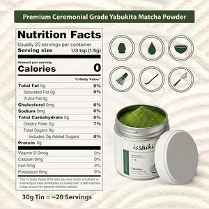 新ファッション6a 日本宇治30g缶入り高級抹茶パウダー 京都 低MOQ 優れたオーガニックセレモニアルグレード抹茶パウダー - Product Image 2