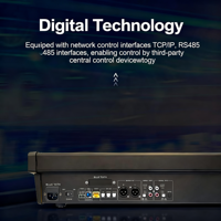 Console audio numérique professionnelle 8 canaux DM-X24 DM-X32 avec écran 5 pouces, Bluetooth, USB, 17 effets DSP, S/PDIF, pour scène, en métal