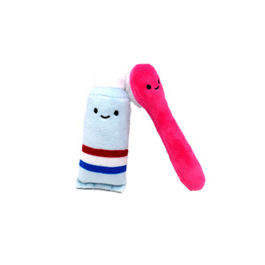 Jouets en peluche personnalisés en forme de dent de dessin animé, de dent de brossage, de bactéries dentaires, de mini bactéries dentaires souriantes, porte-clés - Product Image 2