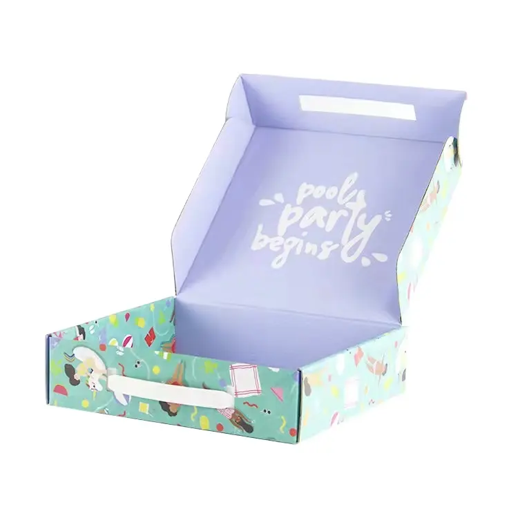 Hochwertige farbige Versandkartons mit individuellem Logo geschäft kleine wellpappe-versandkartons aus Karton zur Verpackung Geschenkboxen