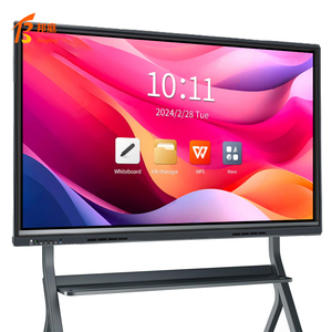 <span class=keywords><strong>KINGONE</strong></span> จอแอลซีดี 65 นิ้ว 4K 20 จุดสัมผัส อินฟราเรด กระดานอัจฉริยะแบบโต้ตอบ ทีวี หน้าจอสัมผัส ไวท์บอร์ด - Product Image 1