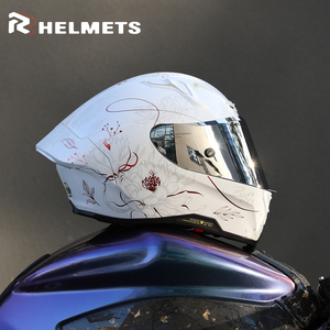 Nouveau casque de moto intégral ABS pour hommes et femmes, toutes saisons, avec aileron arrière, certifié 3C, homologué DOT et ECE - Product Image 3
