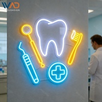 Enseigne néon personnalisée pour clinique dentaire, enseigne lumineuse LED en forme de dents pour décoration murale de cabinet dentaire, enseigne néon pour entreprise médicale