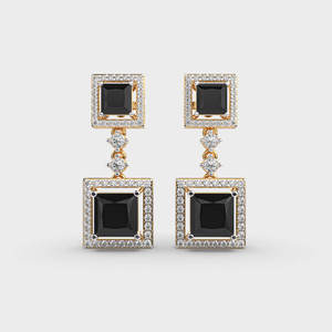 Diamond <b>Stud</b> <b>Earrings</b> 925 Sterling <b>Silver</b> Designer Elegant Fine Jewelry for Women Bridal Daily Wear Style - Product Image 6