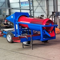 Équipement de criblage rotatif portable à moteur diesel haute efficacité pour usine de lavage d'or