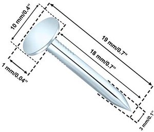 Clous de toiture et de <span class=keywords><strong>bardage</strong></span> à pointe diamantée 7/8\", 1\", 1-1/4\", tige lisse, boîte de 50 lb - Product Image 4