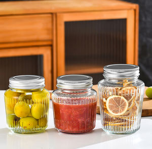 New Design Food Grade Empty Clear Round <strong>Bird</strong> <strong>Nest</strong> Bottle Jam Glass Jar With <strong>Gold</strong> Lid - Product Image 3