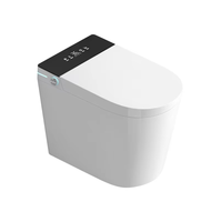Toilette intelligente à induction avec limiteur de pression d'eau, chauffe-eau électrique instantané, entièrement automatique et télécommandé