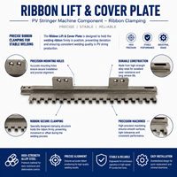 Bofuxin 050E Plaque de serrage pour ruban de module solaire, matériau P20 nickelé