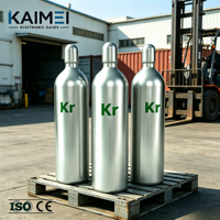 Cylindre de gaz Krypton haute pureté 99,999 % 5N pour processus laser excimer semi-conducteur, réservoir en acier sans soudure 47L KAIMEI 150 bars
