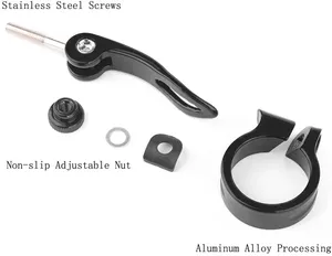 Aluminium Fiets Snelsluiting Zadelklem <span class=keywords><strong>Dode</strong></span> Vlieg Racefiets Postklem Voor 31.8 En 34.9Mm Maten - Product Image 6